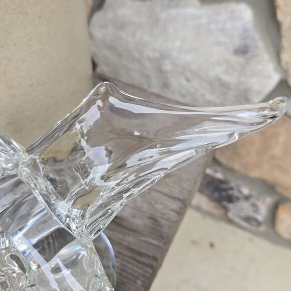 John Riekes Kristaluxus Collection Vintage Handmade Crystal Eagle Paperweight - Picture 8 of 16